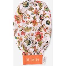 Ruiada Flowers Series +50 Factor %100 Floş İpek İnce Banyo Duş Kesesi Peeling Eldiveni (ORANGE)