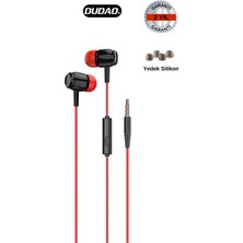 Dudao X10A - Kulak Içi Kablolu Kulaklıkjak Girişli Kırmızı