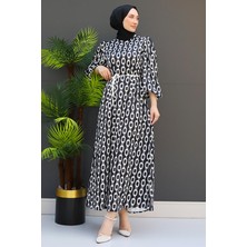 Zincir Model Elbise Siyah