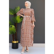 Zincir Model Elbise Kahve