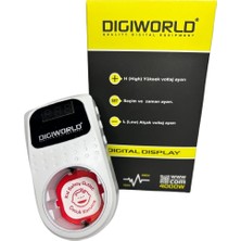 Digiworld Digital Voltaj Ayarlı Priz Tekli 150/280V 4000W