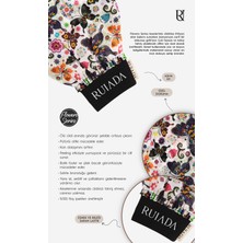 Ruiada Flowers Series +50 Factor %100 Floş ipek İnce Banyo Duş Kesesi Peeling Eldiveni (BUTTERFLY)
