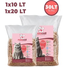 MissCatt %100 Doğal Pelet Kedi Kumu
1 adet 20 lt/10 kg + 1 adet 10 lt/5 kg Doğal, Kokusuz, Çam Peleti