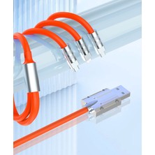 L24E - 120W Hızlı Şarj Kablosu Sağlam Metal Uçlu 3'lü ( Lightning / Micro USB / Type-C )