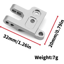 Studios 2X7075 Cnc Alüminyum Alaşımlı Metal Panhard Dağı Trx4 Trx6 1/10 Rc Paletli Araba Yükseltme Parçaları Aksesuarları (Yurt Dışından)