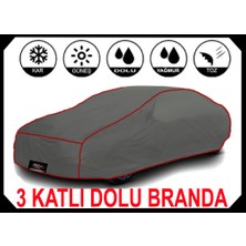Duucars 3 Katlı Dolu Darbe Koruyucu Ford Focus Hatcback Araba Brandası Oto Branda Araba Çadırı