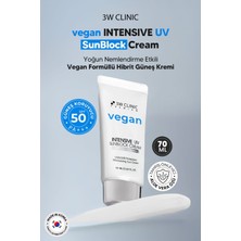 Yoğun Nemlendirme Etkili Vegan Hibrit Güneş Kremi Spf 50 Pa +++ 3W Clınıc Premium Vegan Uv Sun 60ML