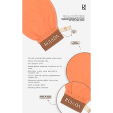 Ruiada +50 Factor Somon Banyo Duş Kesesi Peeling Eldiveni %100 Floş İpek Hassas Ciltlere Özel