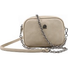 Sosela 67-7172 Kadın Bej Çarpraz Askılı Çanta