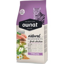 Ownat Sterilised Tavuklu Kedi Maması 15 kg Wanpy Hediyeli