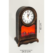 Şömineli Masa Saati 40 cm