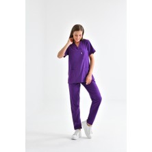 Tbuniform Mor Likralı Üniforma