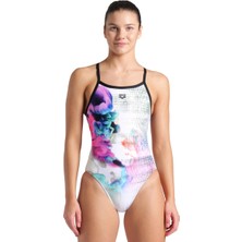Arena Airbrush Swimsuit Challenge Back Kadın Siyah Yüzücü Mayosu 007912510