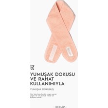 Ruiada %100 Pamuk Saç / Makyaj Bandı Fuşya Spor-Yoga-Spa-Cilt Bakım