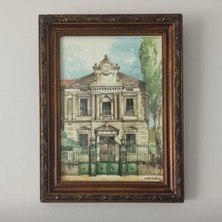 Antika Metin Keskin 99  Imzalı  Sulu Boya Tablo.