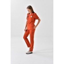 Tbuniform Kiremit Likralı Üniforma