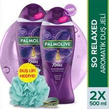 Palmolive Aroma Sensations So Relaxed Aromatik Banyo ve Duş Jeli 500 ml x 2 Adet + Duş Lifi