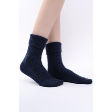 Mısırlı Kadın Koyun Yünü Tekli Jean Kıvrık Soket Çorap M 75005 J