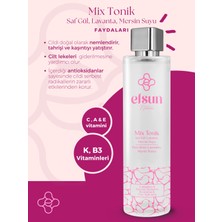 Mix Tonik Saf Gül Lavanta Mersin Suyu Canlandırıcı Aydınlatıcı Arındırıcı Tonik %100 Doğal Saf 100 ml