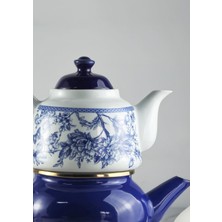 Hometarz Alev Emaye Porselen Çaydanlık Takımı - Emaye Kettle Porselen Demlik - 3.5 Litre