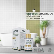 INCIA %100 Doğal Saç Bakım Serumu Biberiye Yağı 10 Değerli Yağ 30 ml