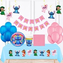 Parti Dükkanım Lilo Ve Stitch Doğum Günü Parti Seti 8 Kişilik