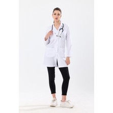Tbuniform Bayan Beyaz Ceket Yaka Önlük