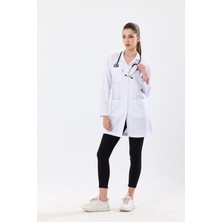 Tbuniform Bayan Beyaz Ceket Yaka Önlük