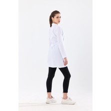 Tbuniform Bayan Beyaz Ceket Yaka Önlük
