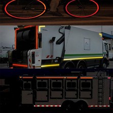 Nzb Tüvtürk Onaylı Bant Belgeli Reflektörlü Reflektif Fosforlu Şerit Bant Ikaz Bandıkırmızı 5 Metre 5 cm