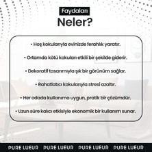 Pure Lueur Beyaz Sabun Çubuklu Oda Kokusu Bambu Kokusu Kare Şişe White Soup Reed Diffuser 100 ml