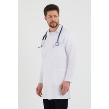 Tbuniform Erkek Beyaz Ceket Yaka Önlük
