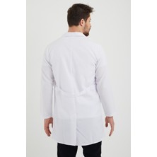 Tbuniform Erkek Beyaz Ceket Yaka Önlük