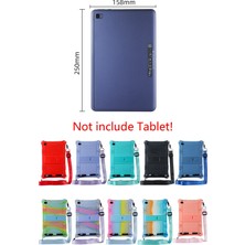 Enclaveinds T40 Kılıfı 10.4 Inç Tablet Kılıfı Silikon Kılıf Düşmeye Karşı Koruma Kılıfı Askılı ve Kalemli Tablet Standı (F) (Yurt Dışından)