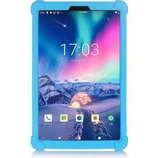 Enclaveinds IPLAY30/IPLAY30 Pro Tablet 10.5 Inç Tablet Kılıfı Düşmeye Karşı Dayanıklı Tablet Standlı (Açık Mavi) Silikon Kılıf (Yurt Dışından)