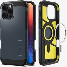 Spigen iPhone 16 Pro Max Kılıf Tough Armor AI MagFit MagSafe özellikli Metal Slate - ACS08014