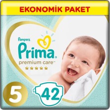 Prima Premium Care Bebek Bezi Ekonomik Paket 5 Beden 42 Adet