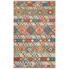 Eko Halı Elista Els 107 Multy Özel Kaymaz Tabanlı Yıkanabilir Pamuk Tabanlı Baskı Halı