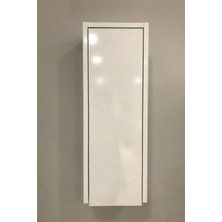 Özceden Çok Amaçlı Banyo Boy Dolabı 70 cm Mdf Parlak Beyaz