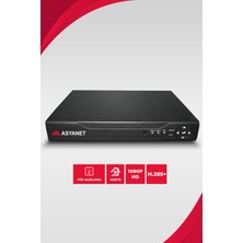 Asyanet 8 Kameralı 7 İç 1 Dış Ortam Kamera Seti 500 GB HDD Full Hd Gece Görüşlü Güvenlik Kamerası Sistemi