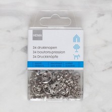 Loren Metal Çıt Çıt - 34 Lü Gümüş