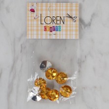 Loren Crafts Hardal Sarısı 8 Li Düğme - 206