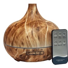 550 ml Aroma Difüzörü Buhar Ultrasonik 7 Renk LED Işıklı Aromatik Oda Kokusu Hava Nemlendirici