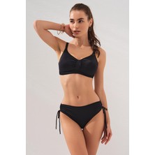 Pierre Cardin Curly Soft Pedli Toparlayıcı Bikini Takım Siyah 231248