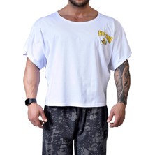 Oversize Geniş Kesim Vücut Geliştirme Antrenman Tişörtü