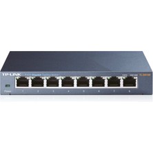 Tp-Link TL-SG108 8 Port 10-100-1000 Mbps Switch Çelik Kasa