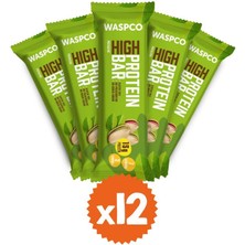 Waspco Antep Fıstıklı Yüksek Protein Bar 50G x 12 Adet