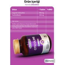 Nondo Citicoline 30 Tablet Sitikolin 30 Tablet Cognizin, Fosfotidilkolin