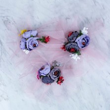 Loren Bohça Süsü 3 Lü Pembe