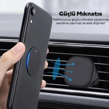 Coofbe Tüm Telefonlara Uyumlu Magnetic Telefon Tutucu Plaka 2 Adet Mıknatıslı Telefon Arkası Levha